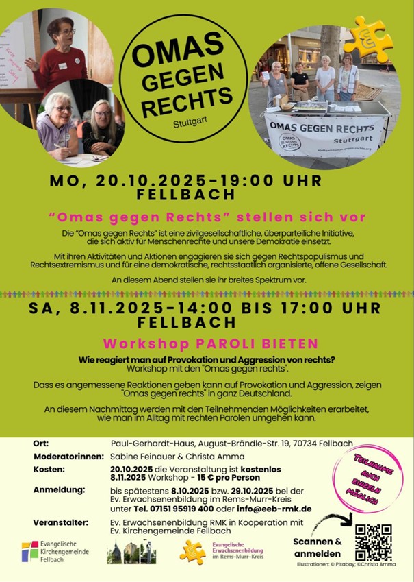 "Omas gegen Rechts" - Workshop PAROLI BIETEN