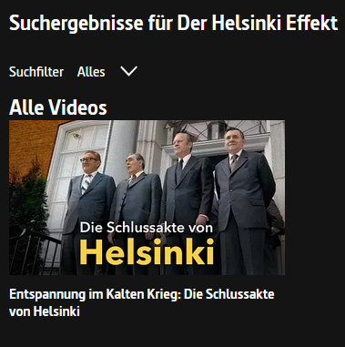 Entspannung im Kalten Krieg: Die Schlussakte von Helsinki