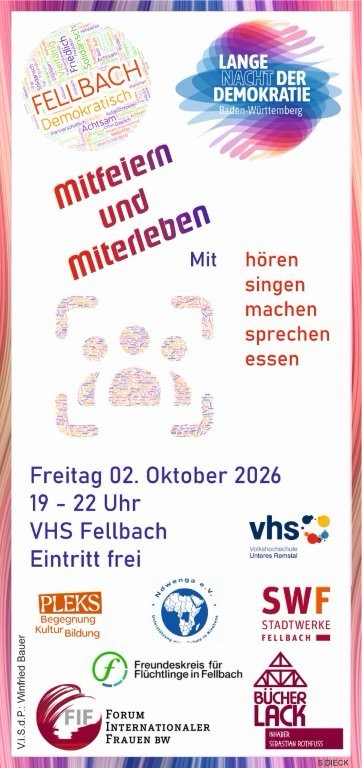 Lange Nacht der Demokratie in Fellbach